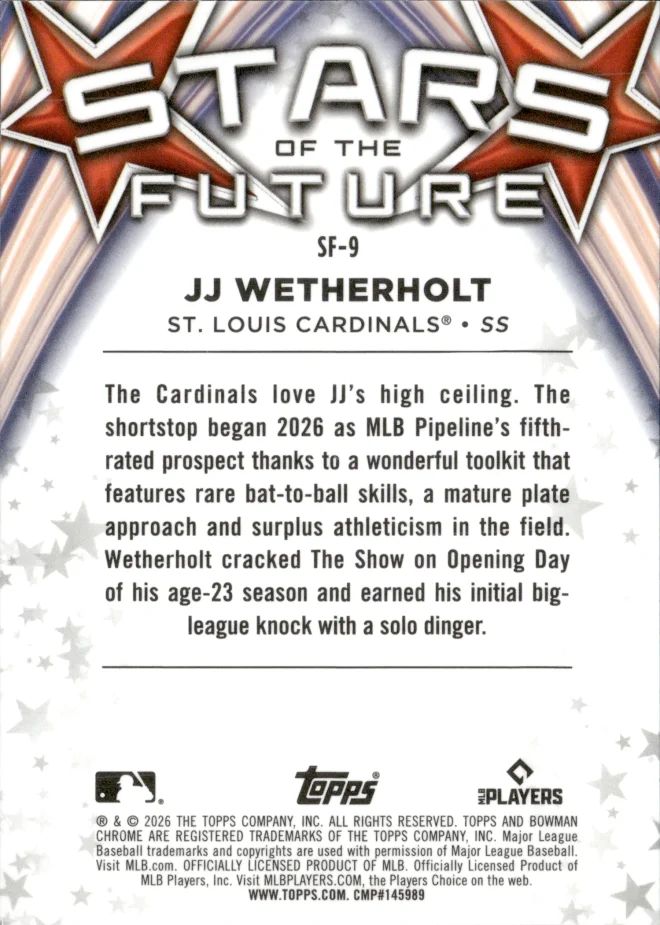 JJ Wetherholt card back