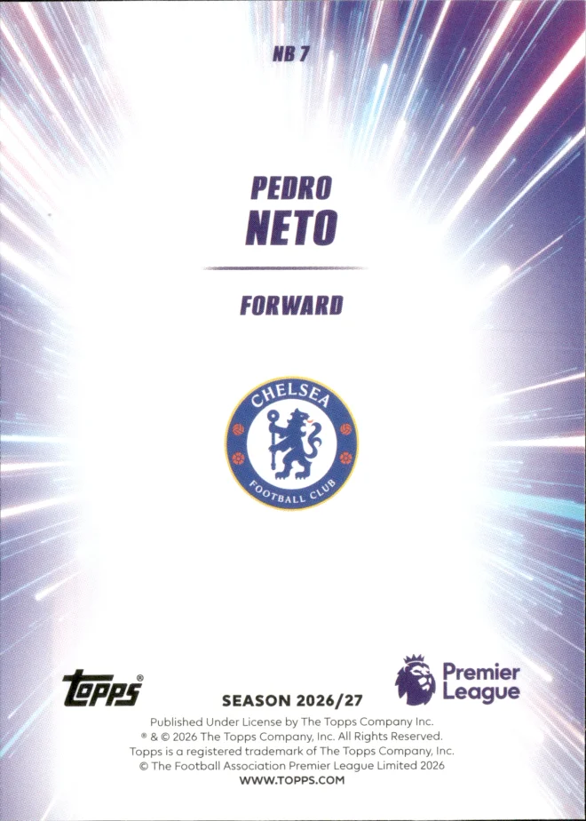Pedro Neto card back