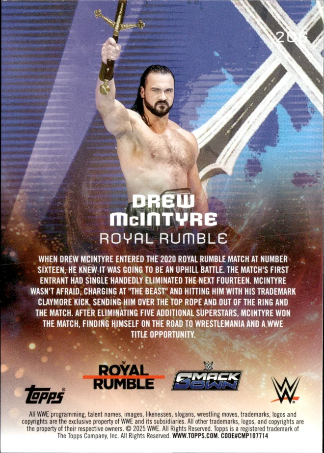 Drew McIntyre card back