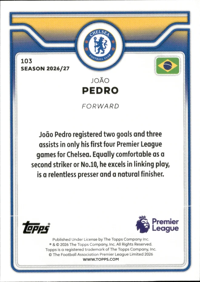 João Pedro card back