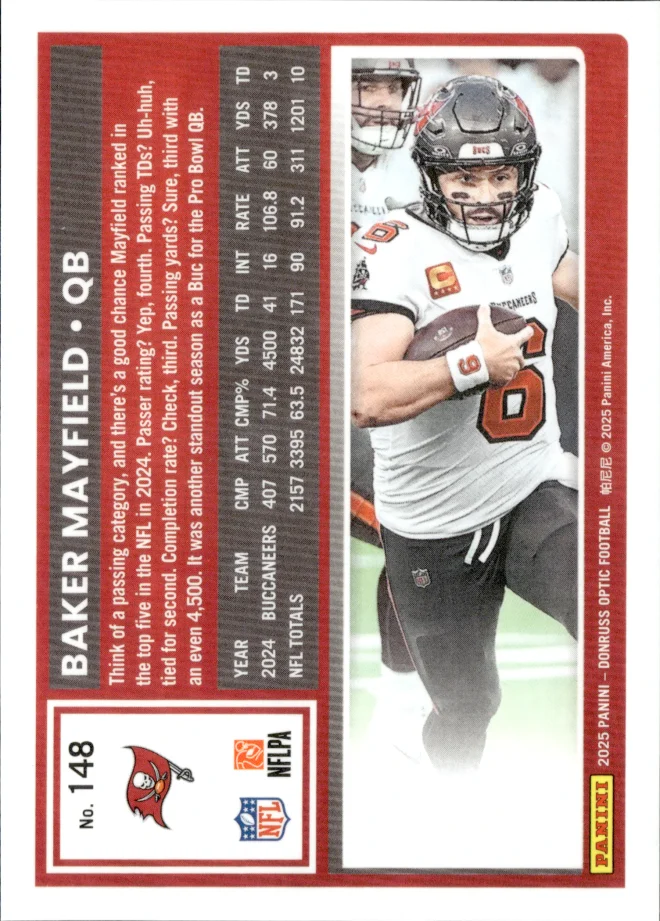 Baker Mayfield card back