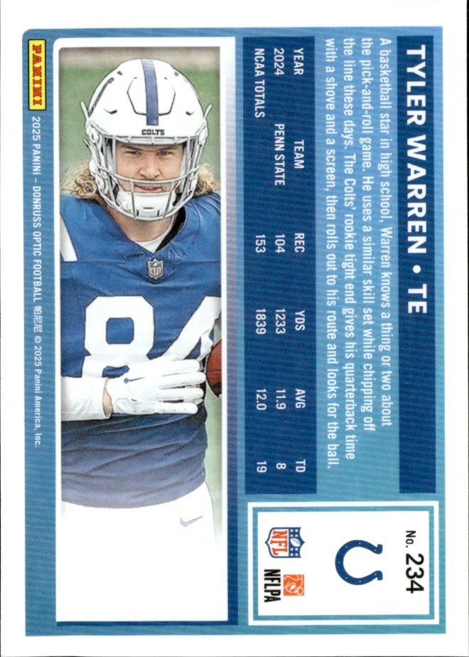 Tyler Warren card back
