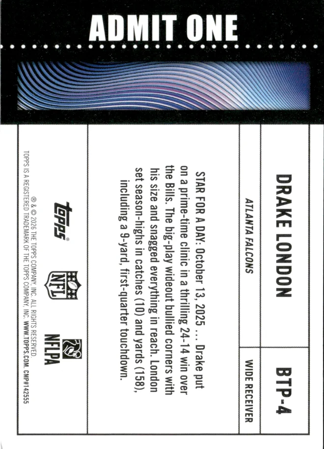 Drake London card back