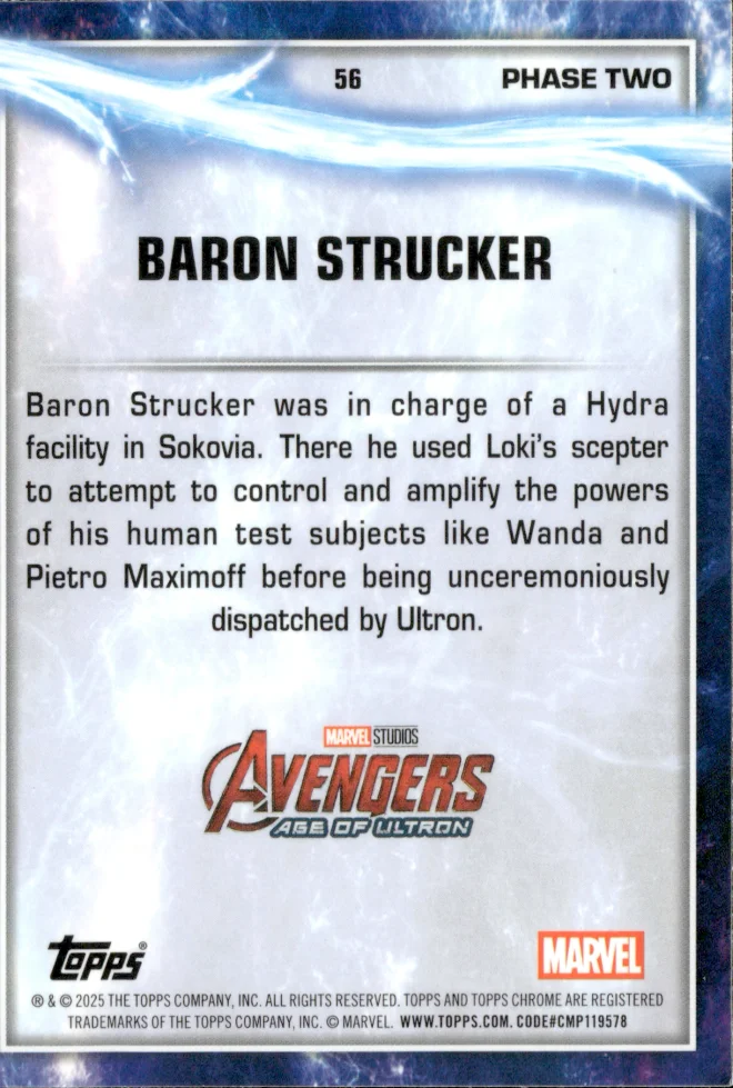 Baron Strucker card back