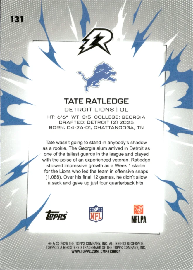 Tate Ratledge card back