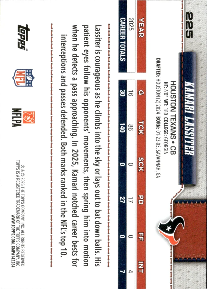 Kamari Lassiter card back