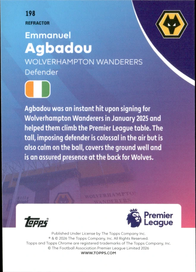 Emmanuel Agbadou card back