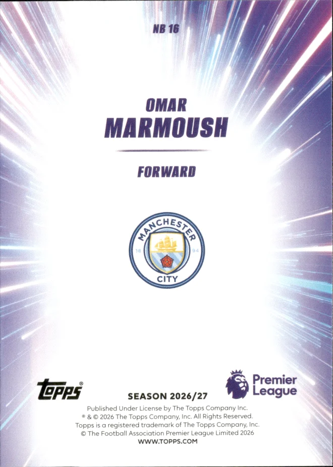 Omar Marmoush card back
