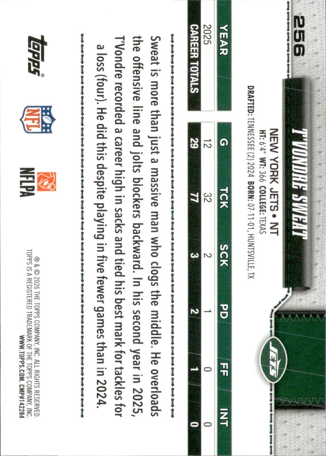 T'Vondre Sweat card back