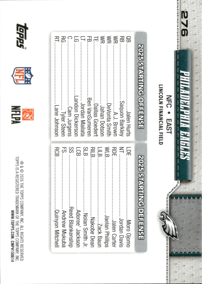 Card 5 card back