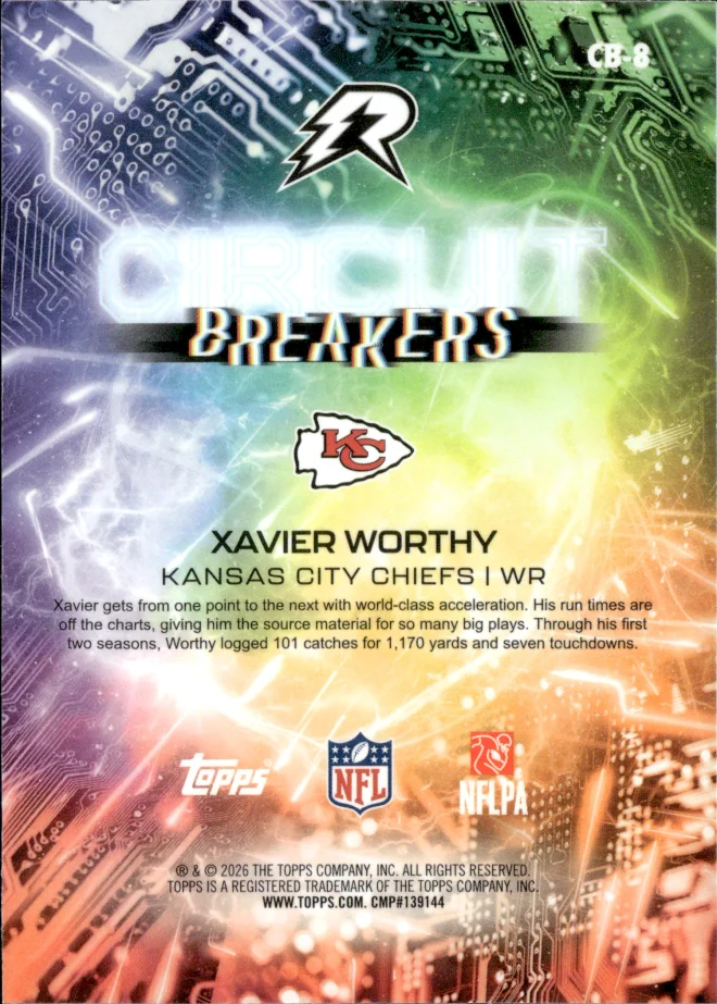 Xavier Worthy card back