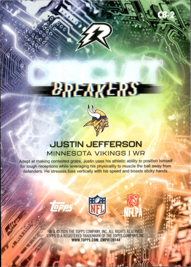 Justin Jefferson card back
