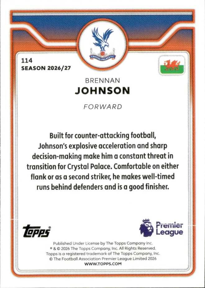 Brennan Johnson card back