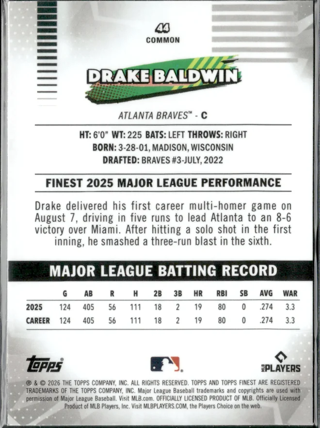 Drake Baldwin card back