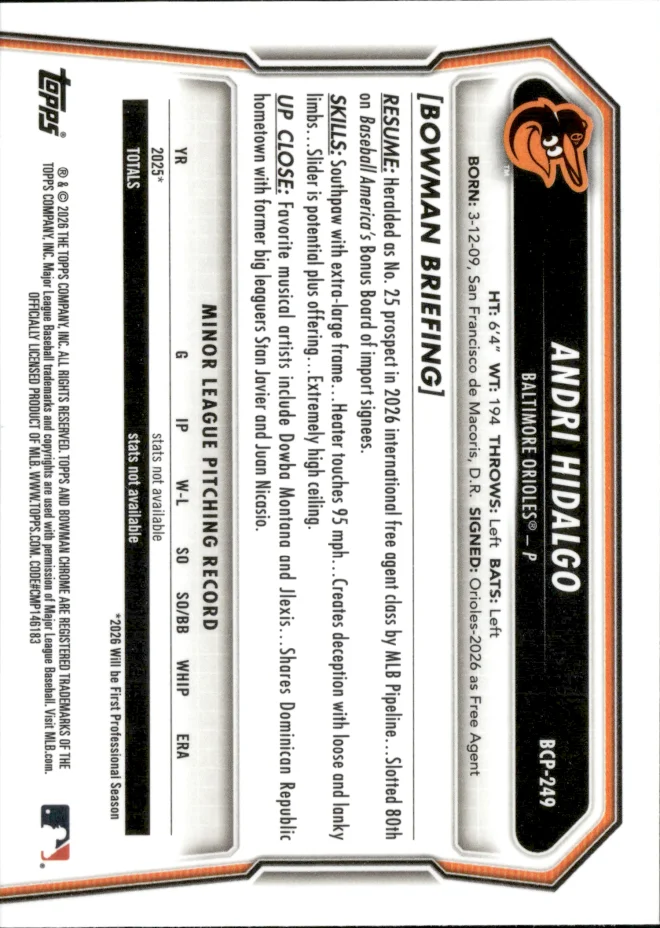 Andri Hidalgo card back
