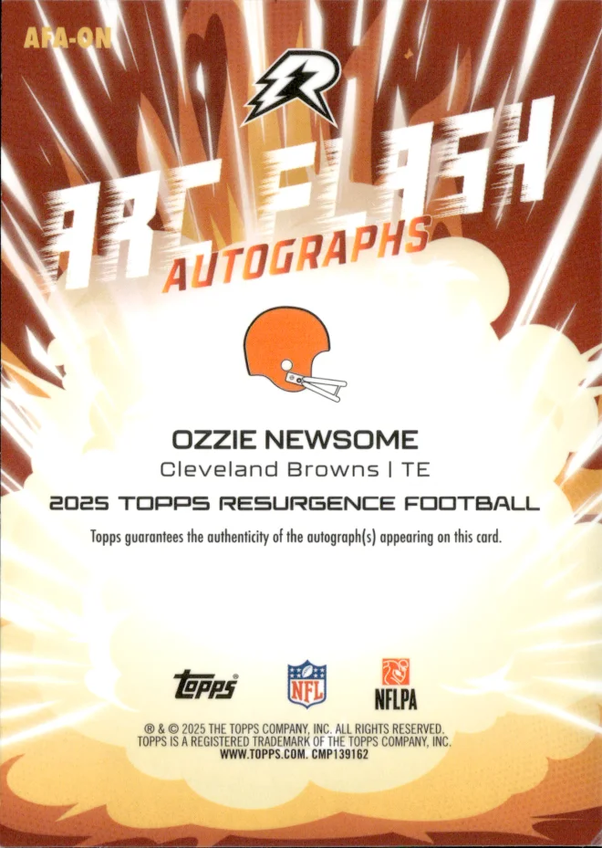 Ozzie Newsome card back