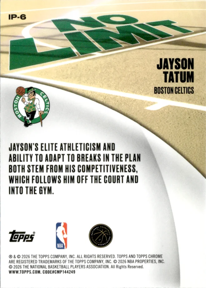 Jayson Tatum card back
