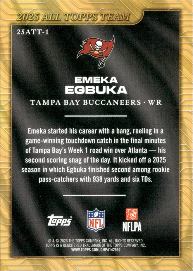 Emeka Egbuka card back