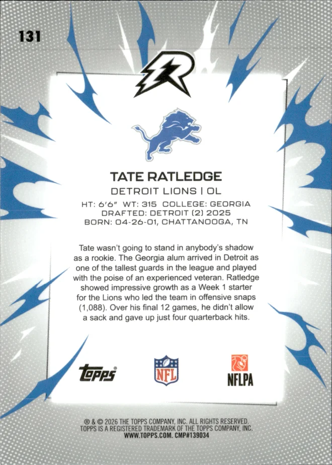 Tate Ratledge card back