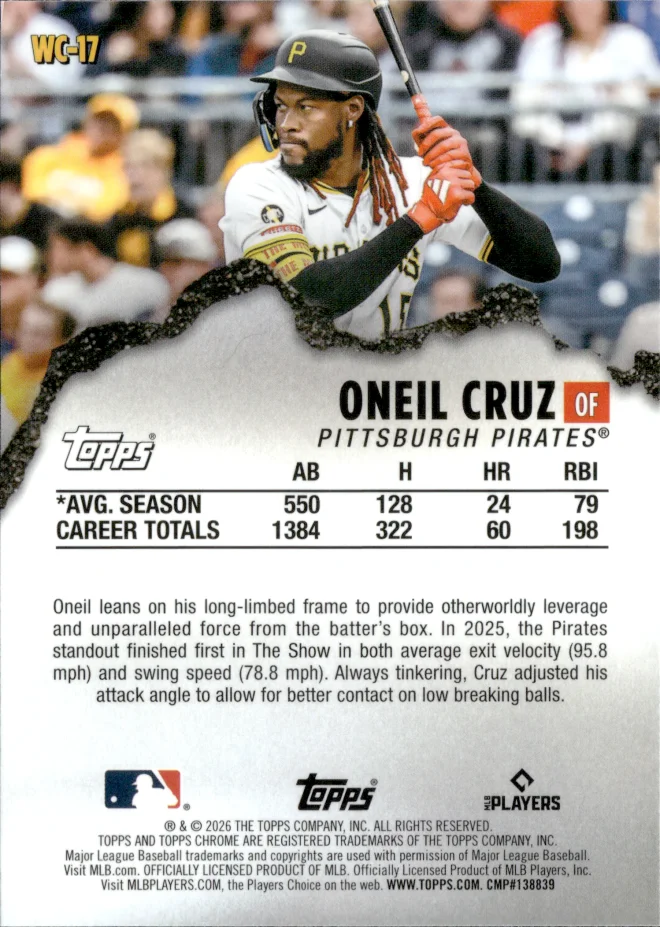 Oneil Cruz card back