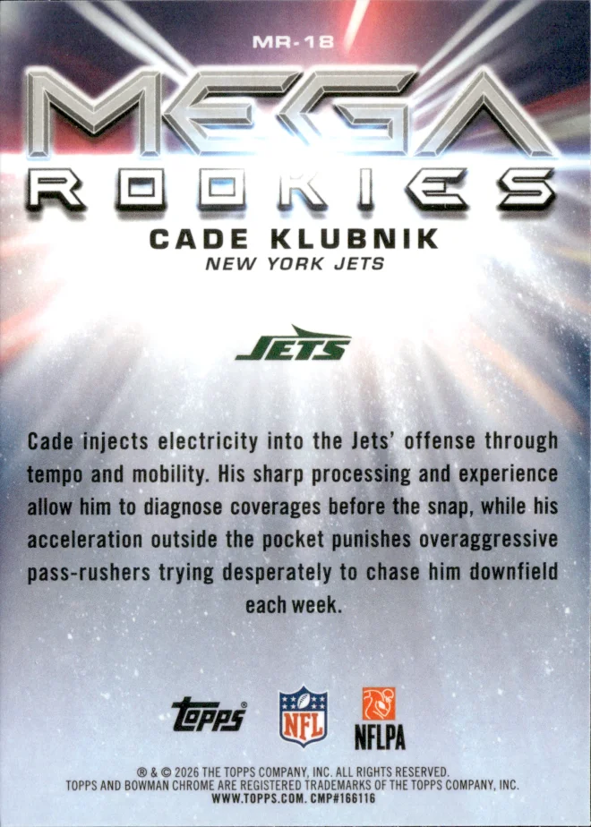 Cade Klubnik card back