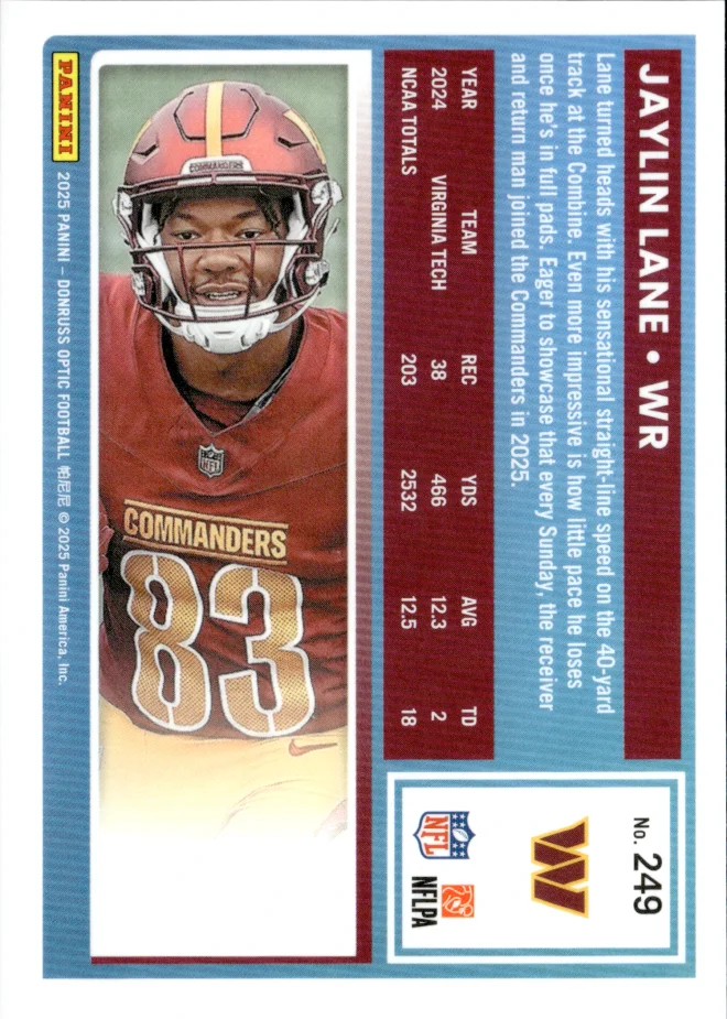 Jaylin Lane card back