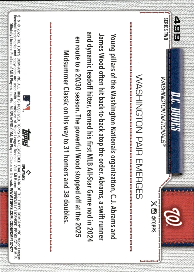 D.C. DUDES card back