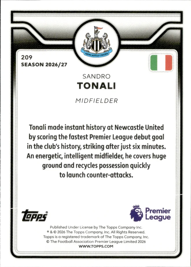 Sandro Tonali card back