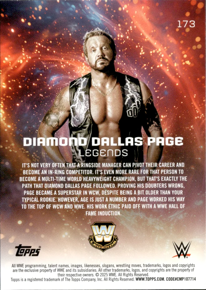 Diamond Dallas Page card back
