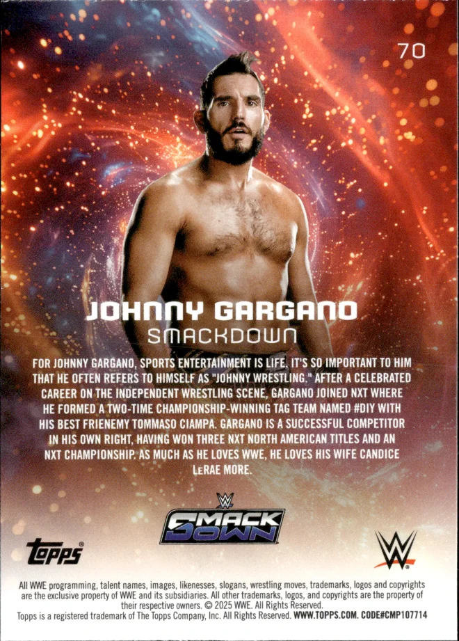Johnny Gargano card back