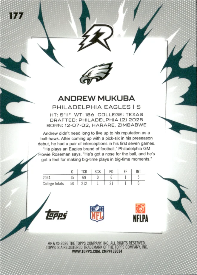 Andrew Mukuba card back