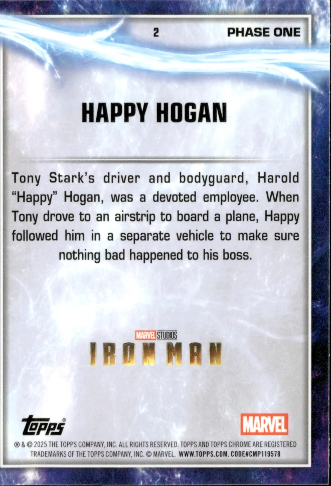 Happy Hogan card back
