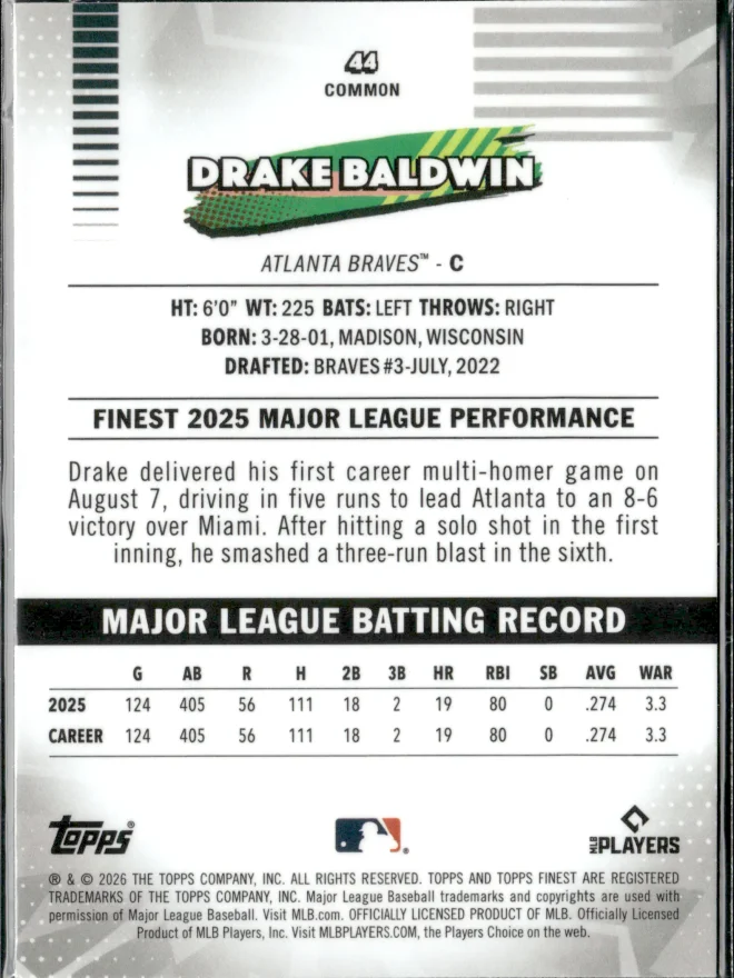 Drake Baldwin card back