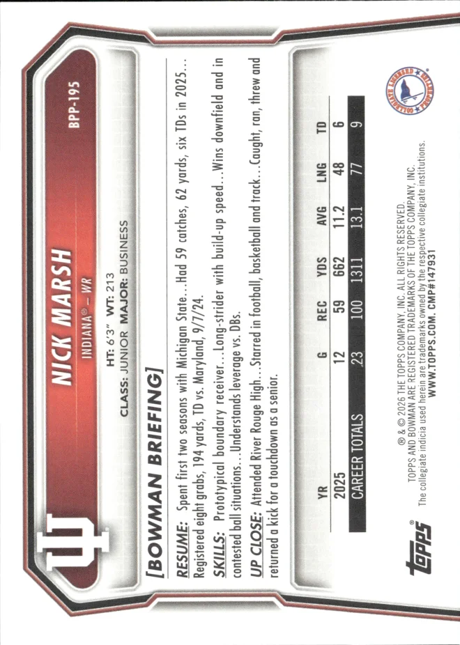 Nick Marsh card back