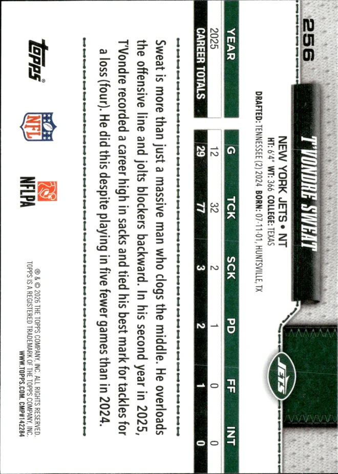 T'Vondre Sweat card back