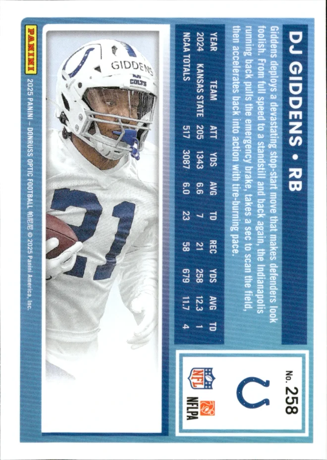 DJ Giddens card back