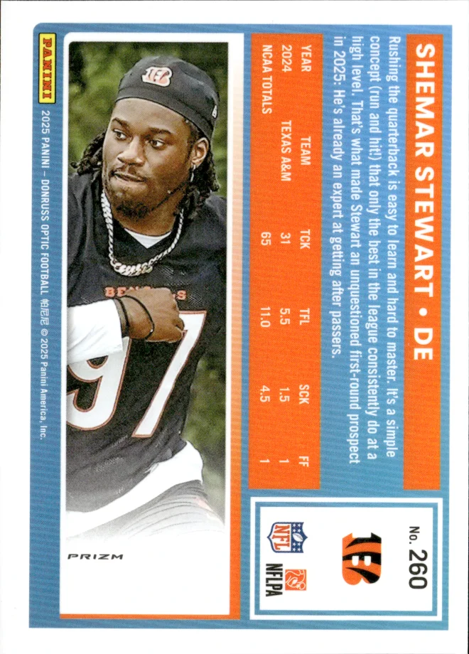 Shemar Stewart card back