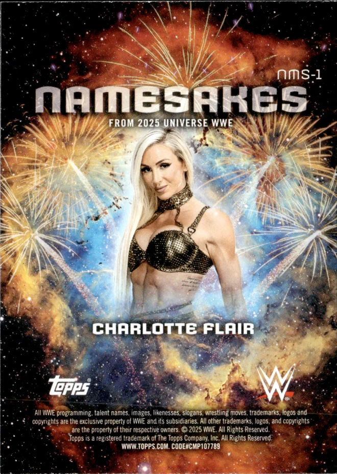 Charlotte Flair card back
