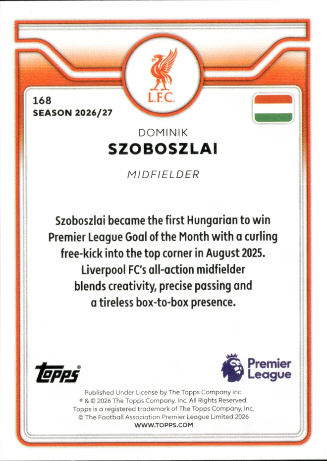 Dominik Szoboszlai card back