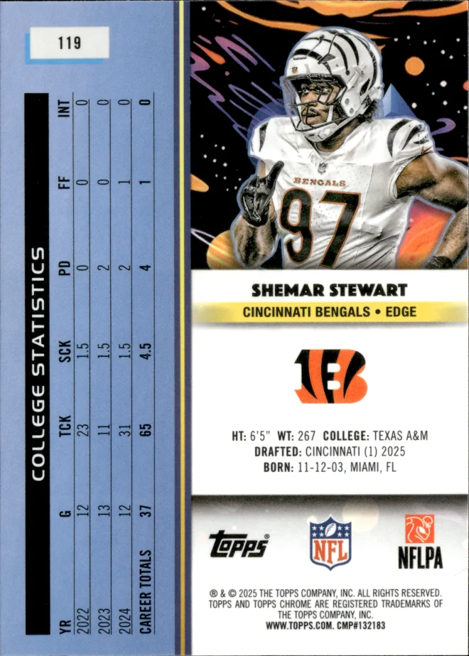 Shemar Stewart card back