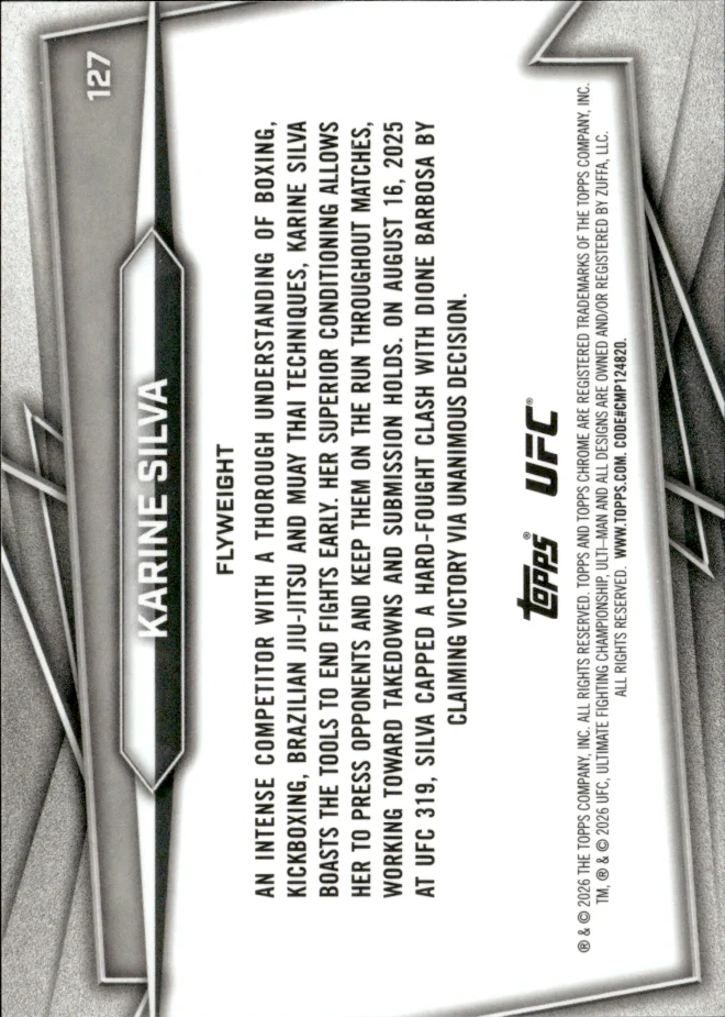 Karine Silva card back