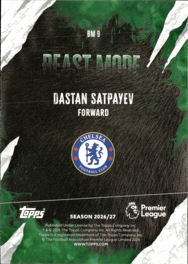 Dastan Satpayev card back