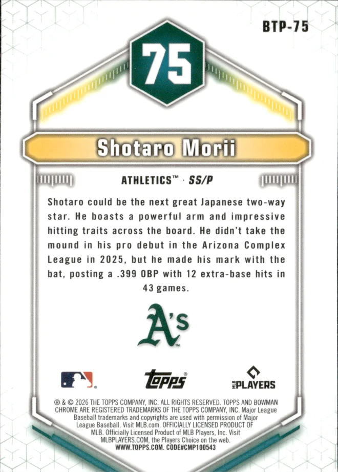 Shotaro Morii card back