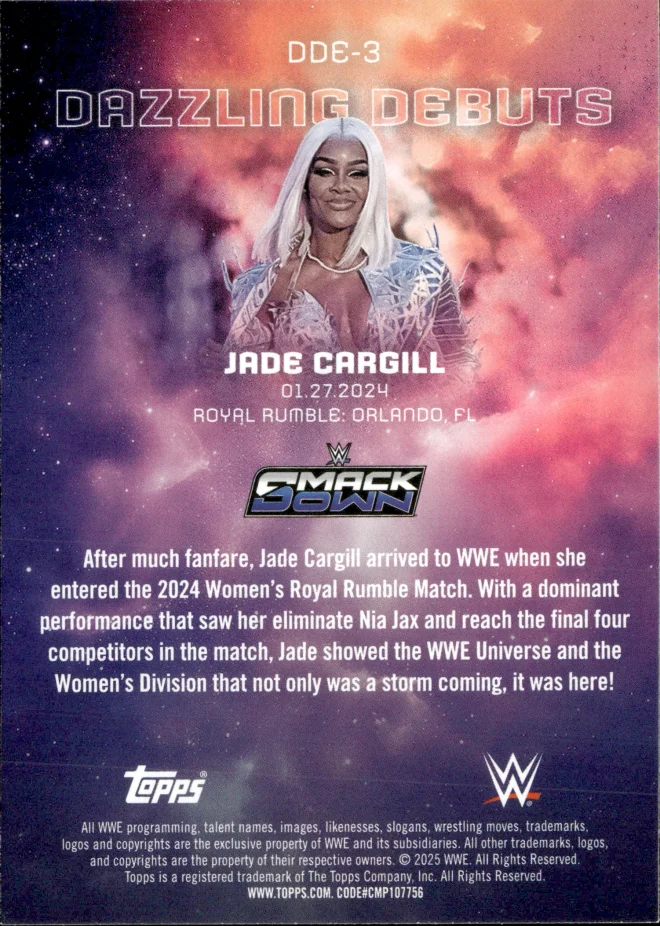 Jade Cargill card back