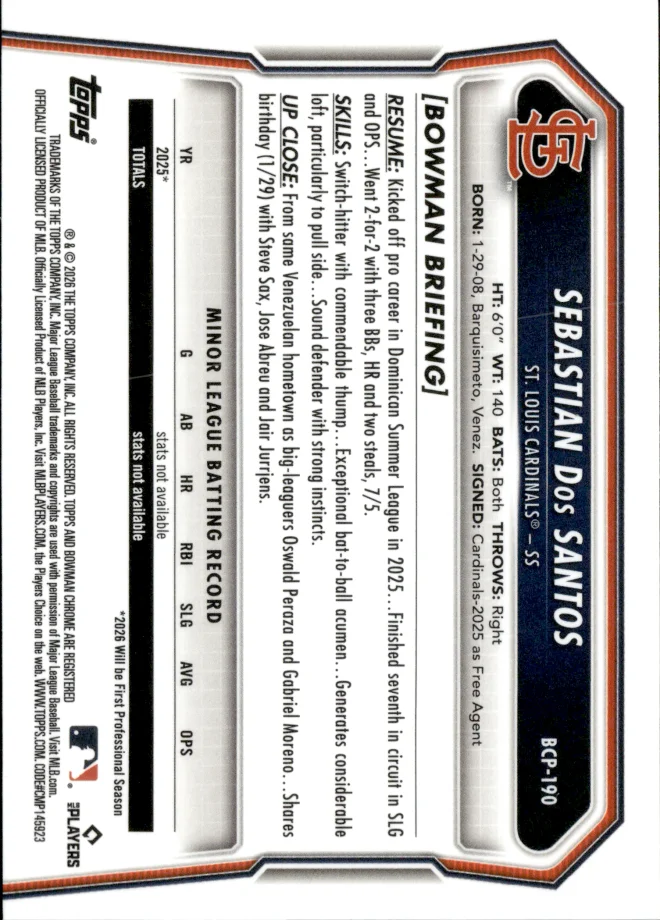 Sebastian Dos Santos card back