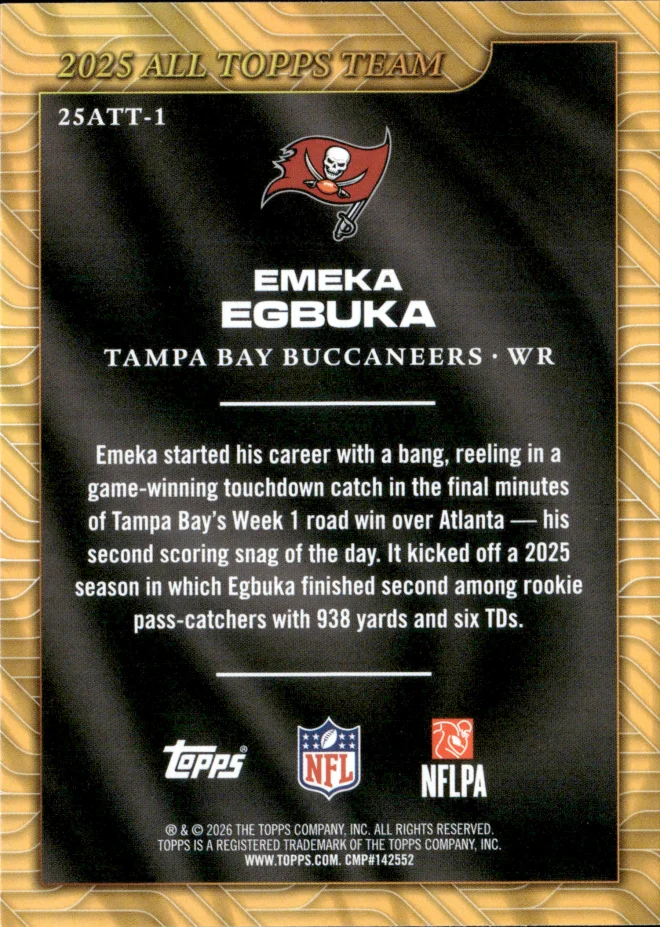 Emeka Egbuka card back