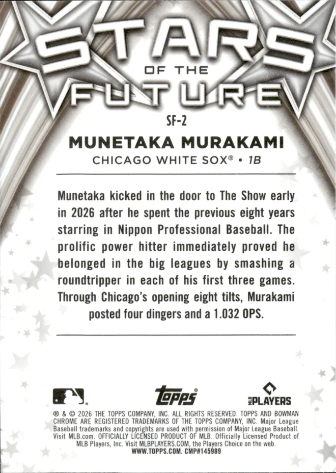 Munetaka Murakami card back