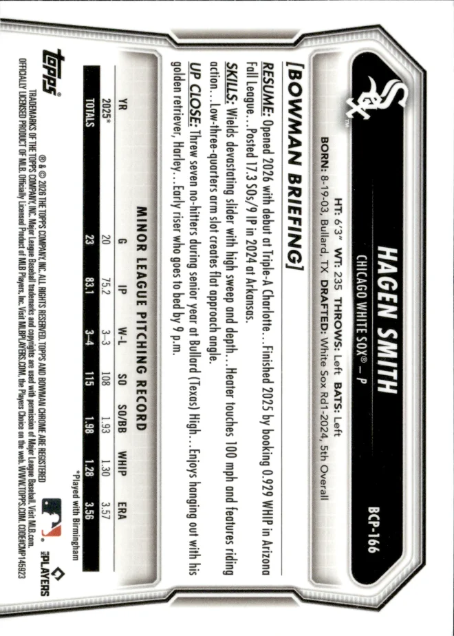 Hagen Smith card back