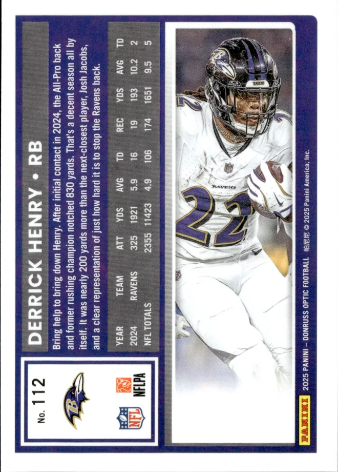 Derrick Henry card back