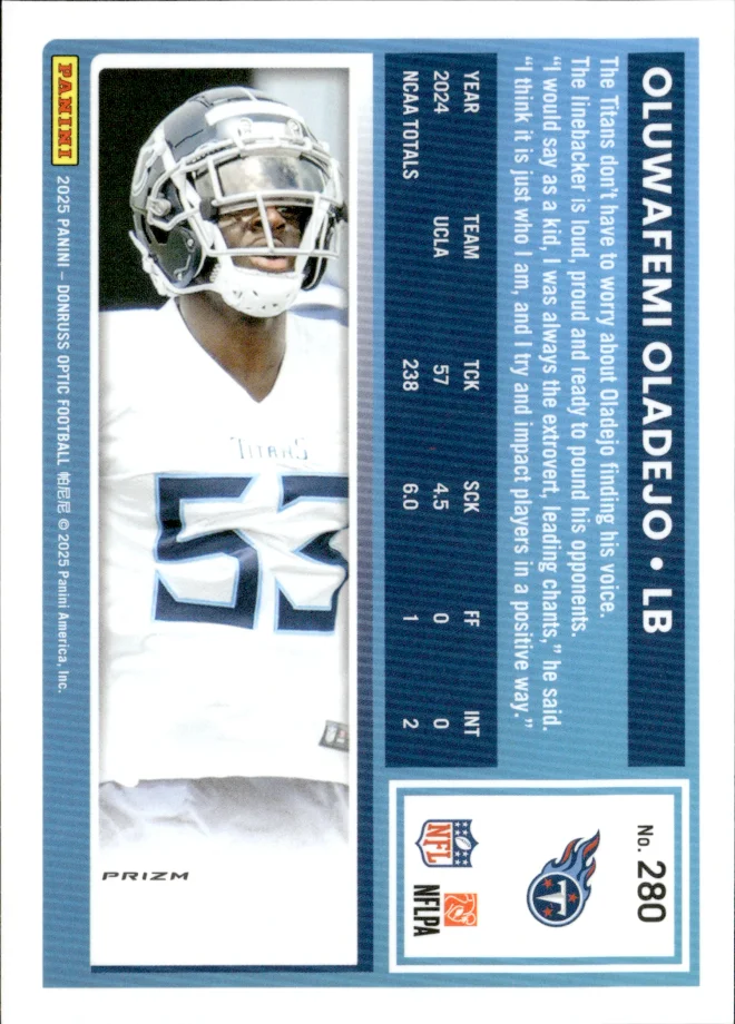 Oluwafemi Oladejo card back